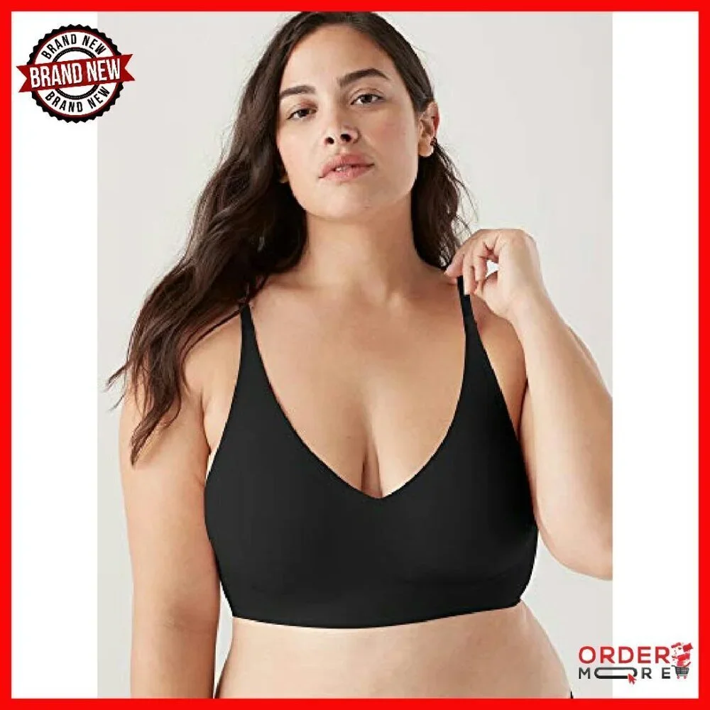 Wire-Free Triangle Bra Adjustable Straps Lift Support Everyday Wear